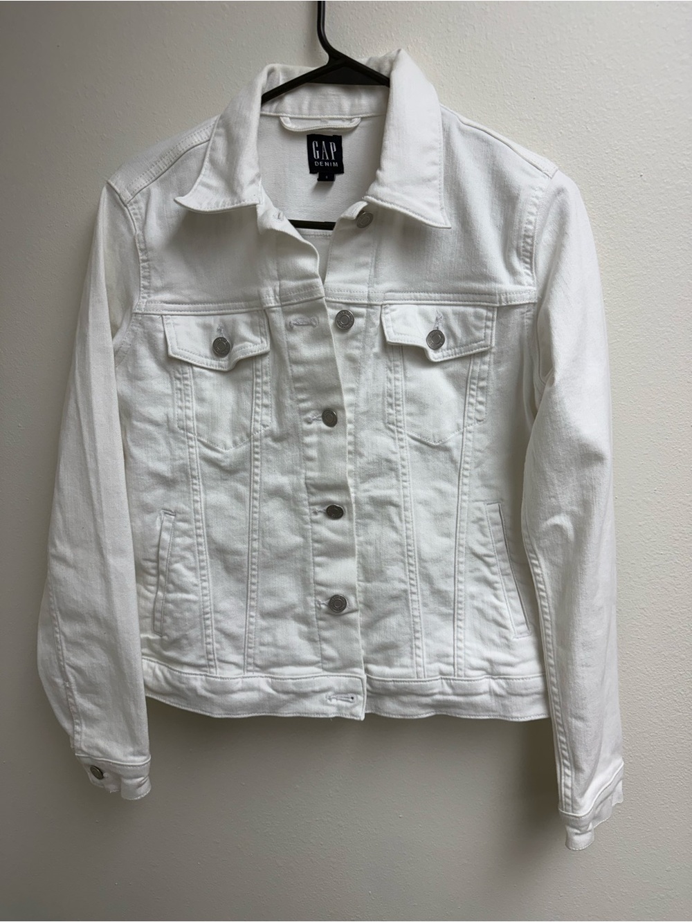 GAP White Denim Jacket